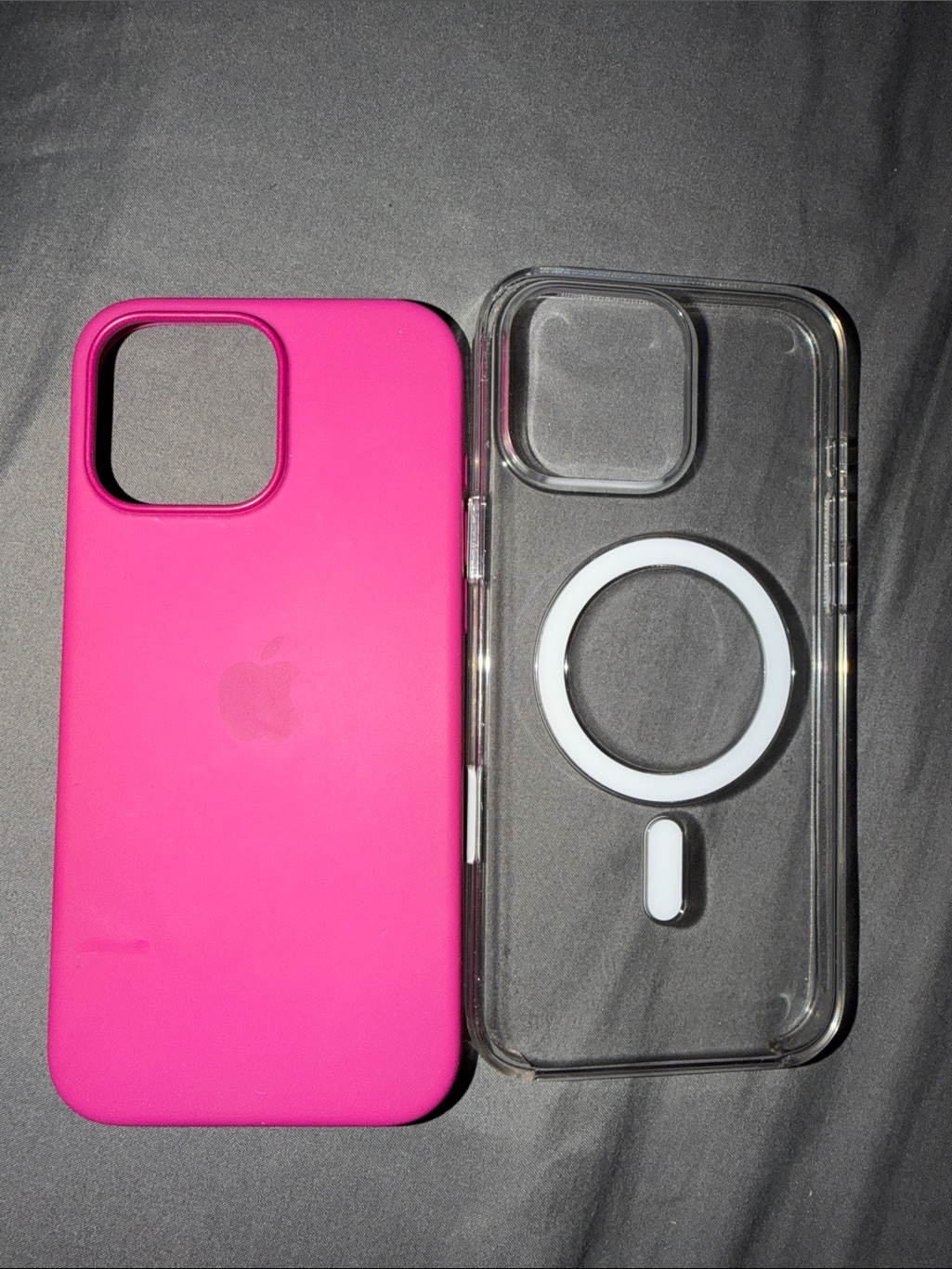 Apple Magsafe Iphone Case Duo In Bright Pink And Clear